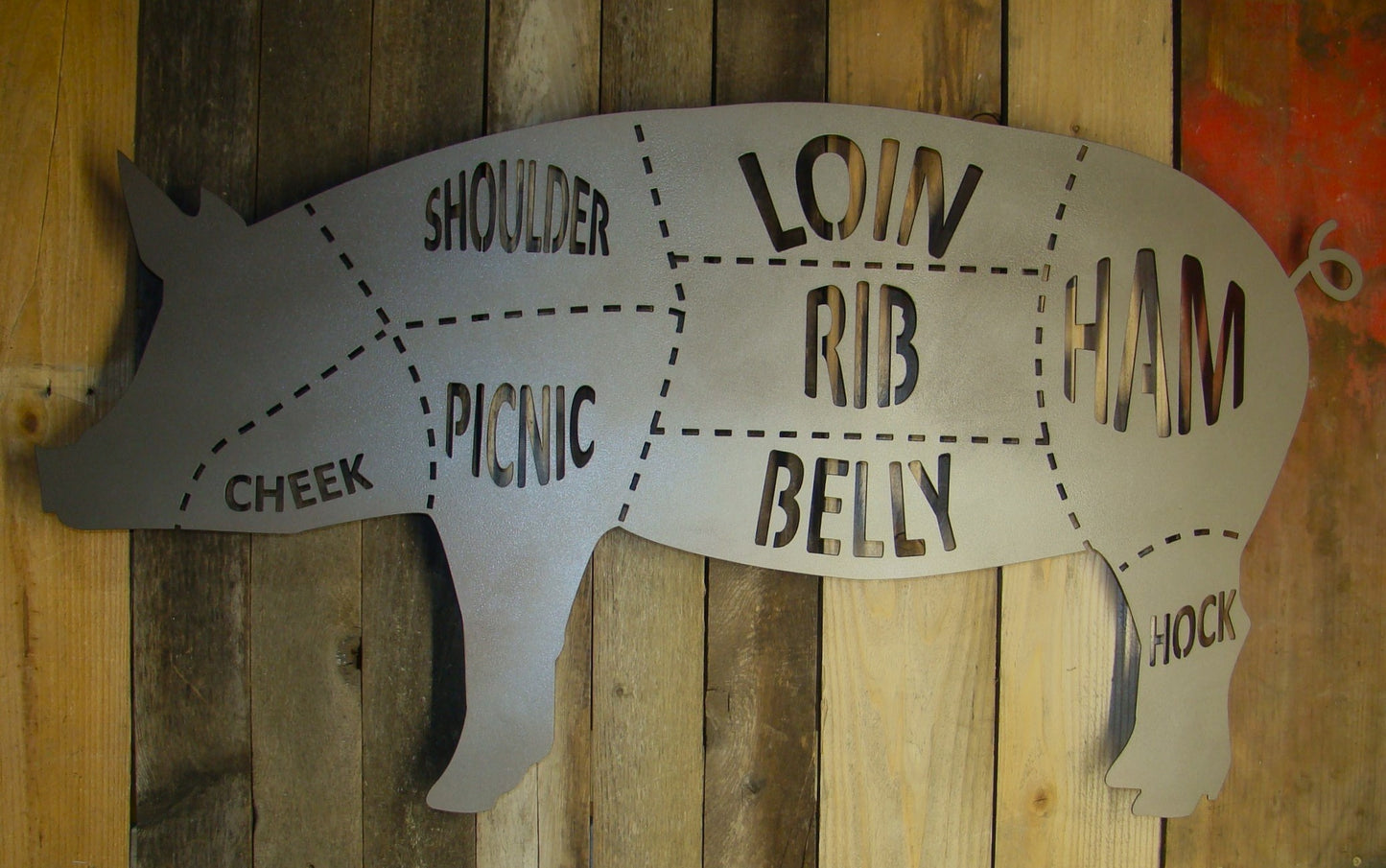 Pig Butcher Diagram Wall Art