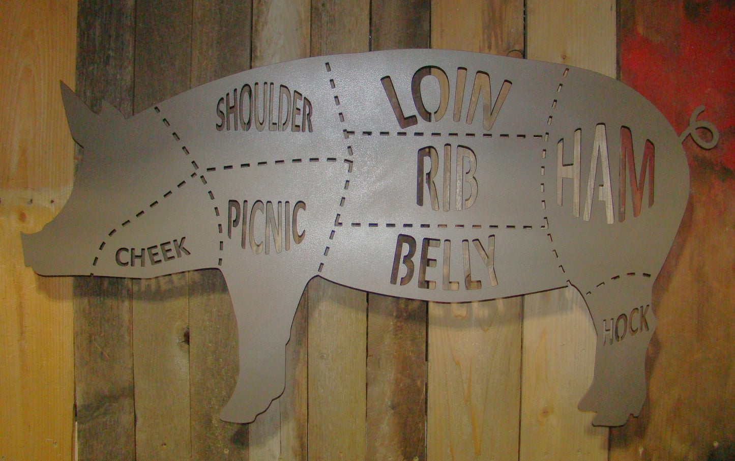 Pig Butcher Diagram Wall Art